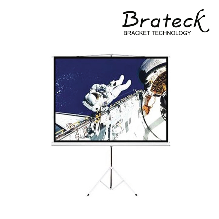 Brateck 65" (1.45m x 0.81m) Tripod Portable Projector Screen (16:9 ratio) Black