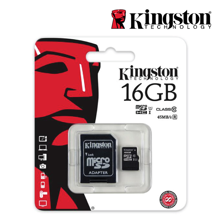 Kingston SDC10G2/16GBFR 16GB microSDHC Class 10 Micro SD Card