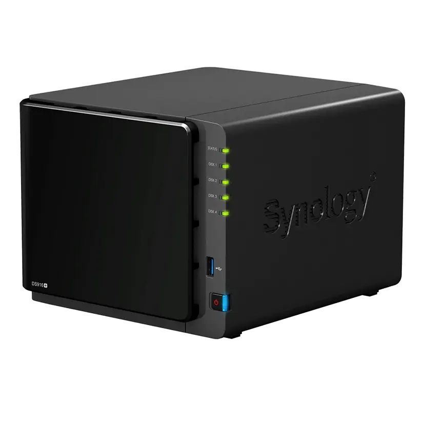 Synology 4 Bay 8GB 3.5in Diskless 2xGbe NAS(SMB) (DS916+)