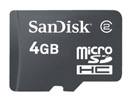 Micro Secure Digital Card 4Gb SDHC(Micro SD) Sandisk