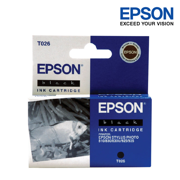Epson Black Ink Cartridge T026091-SP810,830,925,830U.