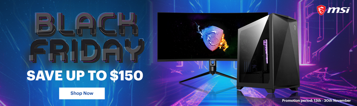 Save Up to $150 on MSI Gaming Monitor & Gaming Gear Black Friday Sale