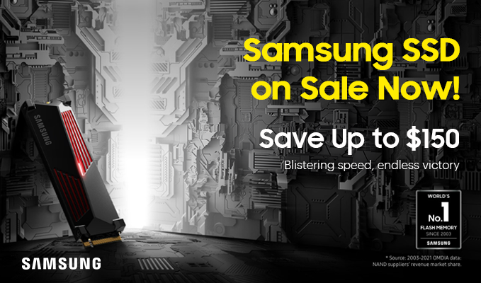 Save up to $150 with Samsung SSDs