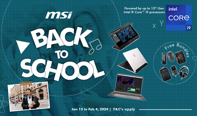 Check out MSI Back to School Sale!
