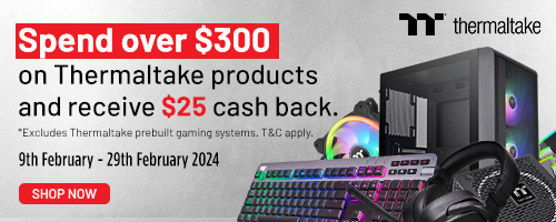 Spend over $300 on Thermaltake products and receive $25 cash back
