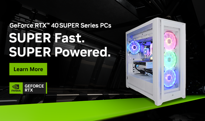 GeForce RTX™ 40 SUPER Series PCs | SUPER Fast. SUPER Powered.