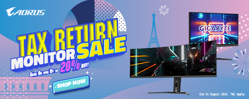 Gigabyte Monitor Tax Return Sale - Game on with Up to 20% OFF!