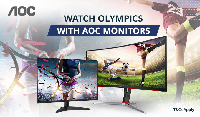 Watch Olympics With AOC Monitors