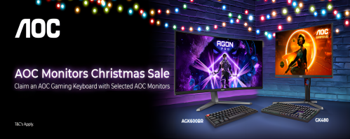 AOC Monitors 2024 Christmas Free Keyboard Promotion