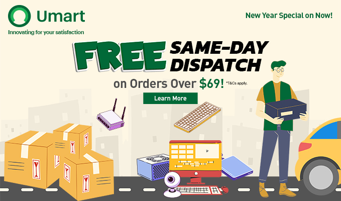 Free Same-Day Dispatch on Orders Overs $69