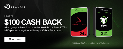 Seagate - $100 Cash Back for 2 or more IronWolf Pro/Exos 10TB_HDD Products purchased!