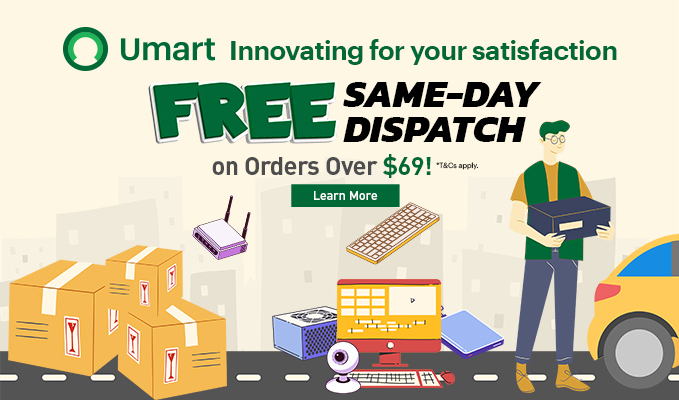 Free Same-Day Dispatch on Orders Overs $69