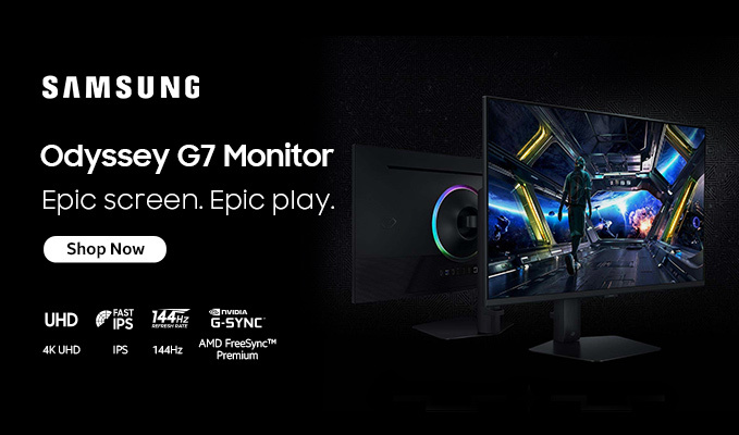 Samsung Odyssey G7 Gaming Monitor | Epic visuals in vivid detail