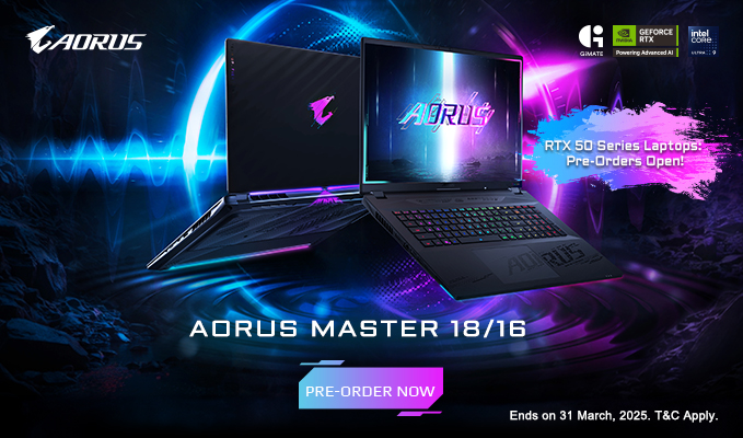 Gigabyte RTX 50 Series Laptops | Pre-Order Now