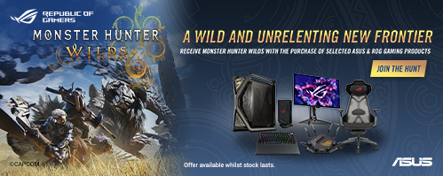 Get Monster Hunter Game with Your Purchase of Selected ASUS & ROG Gaming Products