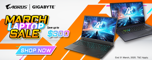 Gigabyte March Laptop Sale | Save Up to $300