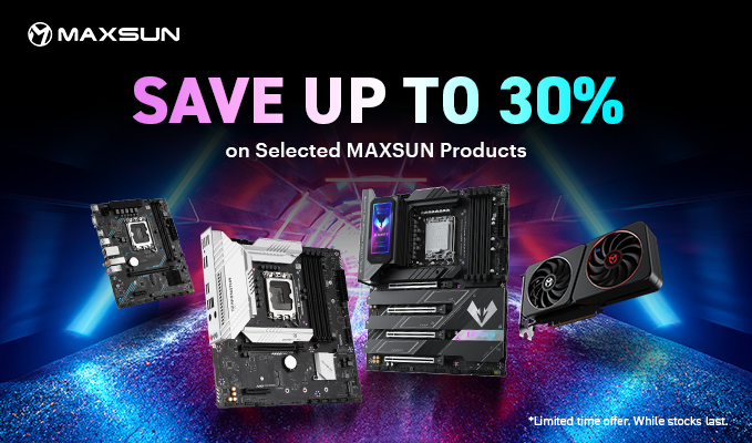 Save Up to 30% on Selected MAXSUN Products