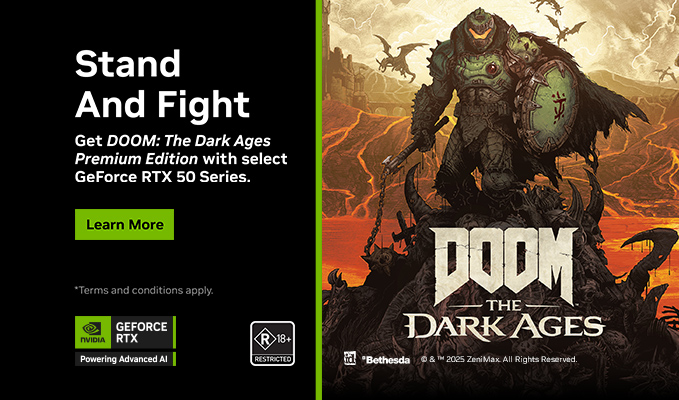 Get DOOM: The Dark Ages Premium Edition with select GeForce RTX 50 Series