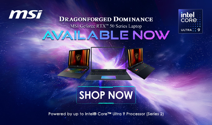 MSI GeForce RTX 50 Series Laptop Available Now!