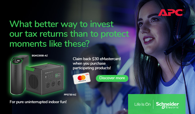 Purchase Any Participating APC UPS and Claim Back a $30 eMasterCard!
