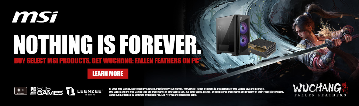 BUY SELECT MSI PRODUCTS, GET WUCHANG: FALLEN FEATHERS ON PC*