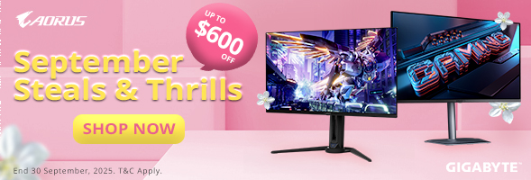 Gigabyte Monitor September Steals & Thrills