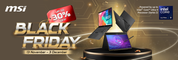 Up to 30% Off MSI Business & Productivity Laptops | MSI Black Friday Sale 2025