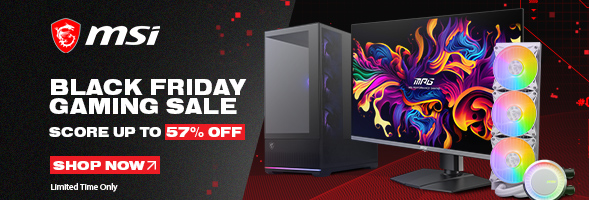 MSI Black Friday Gaming Sale – Up to 57% Off Monitors, PC Parts & Gaming Gear
