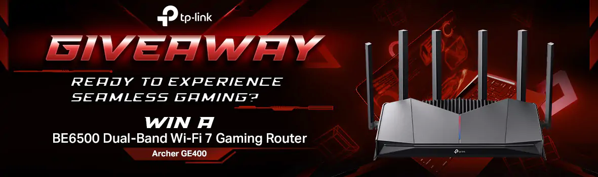 Enter to Win the Archer GE400 — BE6500 Dual-Band Wi-Fi 7 Gaming Router