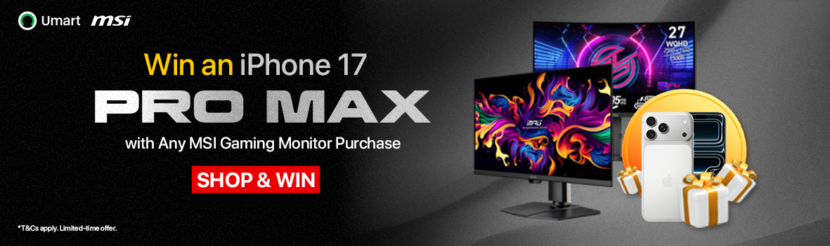Giveaway | Win an iPhone 17 Pro Max with Your Purchase of Any MSI Gaming Monitor