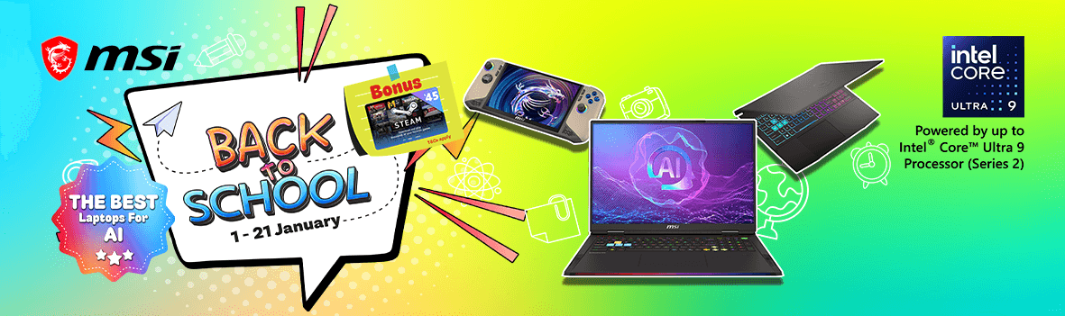 Score a $45 Steam Gift Card with Eligible MSI Gaming Laptops