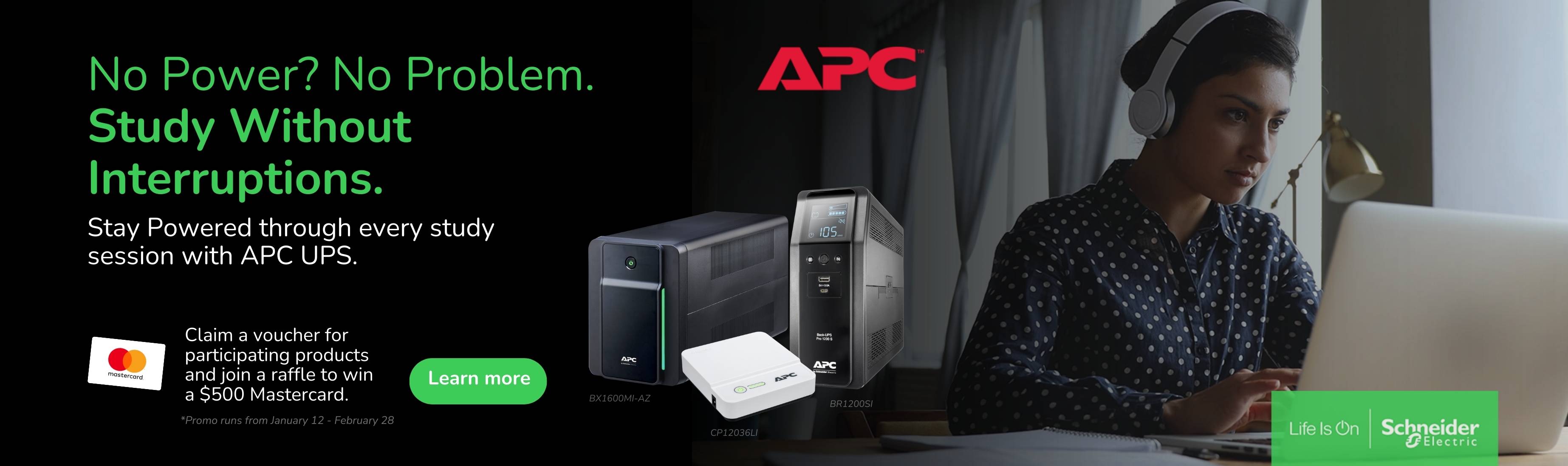 Claim a BONUS Voucher + and Join a raffle to Win a $500 Mastercard with Select APC