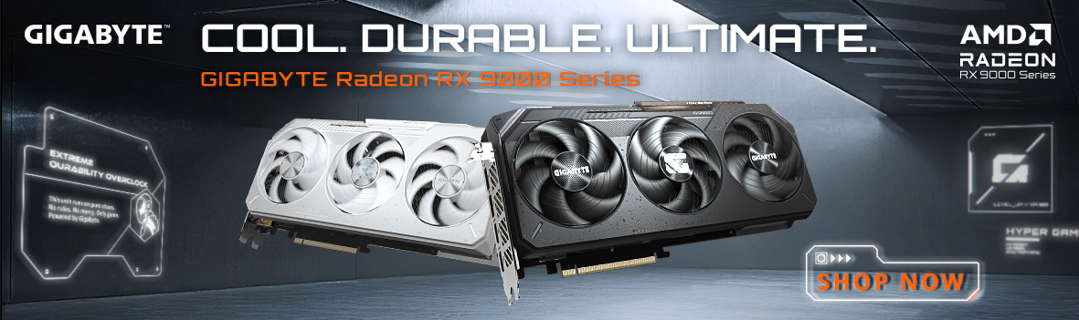 Gigabyte Radeon RX 9000 Series Graphics Cards – Cool. Durable. Ultimate Performance.