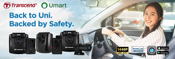 Transcend Back to Uni Sale | Save on Dash Cams for Everyday Drives