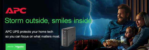 APC UPS protects your home tech so you can focus on what matters most.