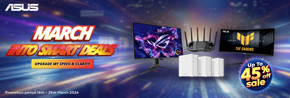 ASUS March Smart Deals 2026: Up to 45% Off on Gaming Monitors, Routers & More