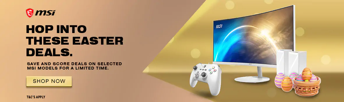 MSI Easter Sale | Deals on Monitors, Components and Accessories