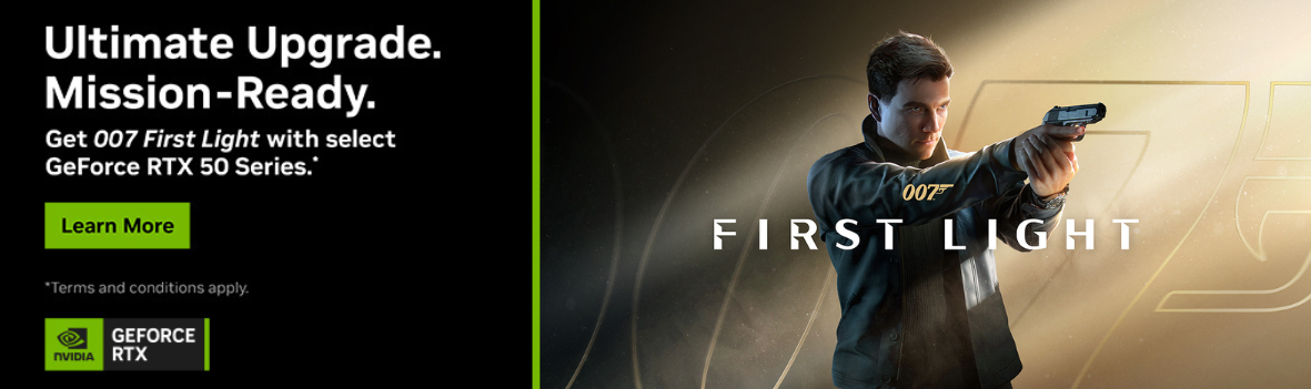Get 007 First Light with Select GeForce RTX 50 Series