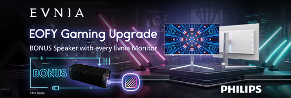 EOFY Bonus Speaker with Eligible Philips Evnia Monitors