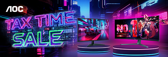 AOC Monitor Tax Time Sale