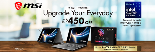 MSI Upgrade Your Everyday | Up to $450 Off + Bonus Bundle