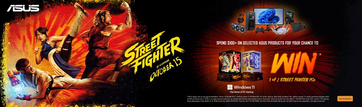 Chance to Win 1 of 2 Street Fighter PCs with ASUS