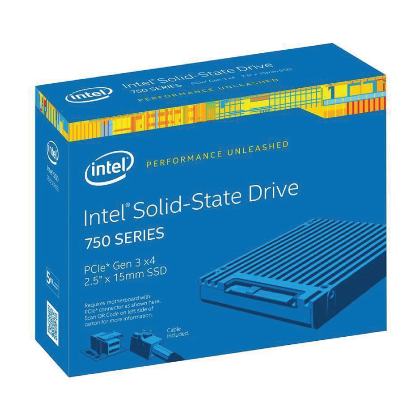 INTEL SEMICONDUCTOR LIMITED Intel 400GB SSD 750 Series with Reseller Box, PCIe3.0 x4