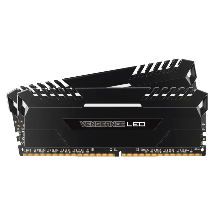 Corsair Vengeance LED 32GB (2x16GB) C16 2666MHz DDR4 DRAM - White (CMU32GX4M2A2666C16)