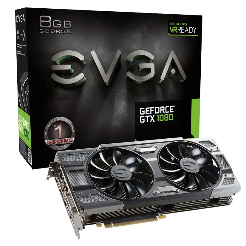 EVGA GeForce GTX 1080 FTW DT Gaming ACX 3.0 8GB Video Card