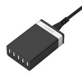 mBeat MB-CHGR-C45B QUINTARY 5 Port 40W USB Smart Charger-Black