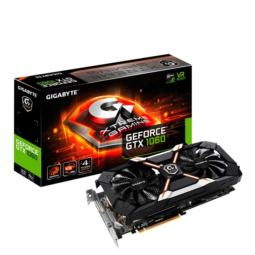 Gigabyte GeForce GTX 1060 Xtreme Gaming 6GB Video Card (GV-N1060XTREME-6GD)