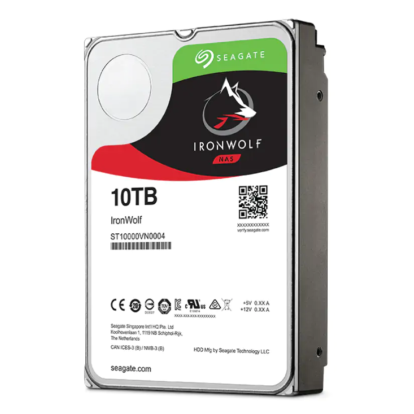 Seagate Ironwolf NAS 10TB ST10000VN0004 NAS HDD 3.5in SATA 7200RPM