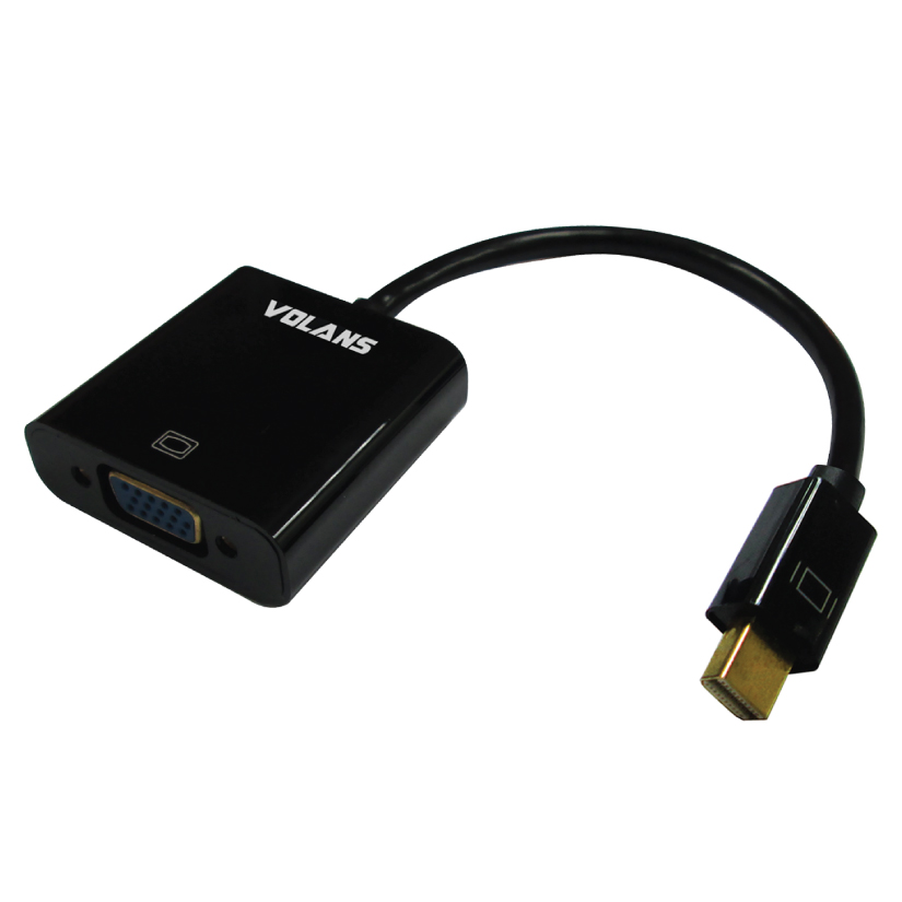 Volans Mini DisplayPort to VGA Male to Female Converter