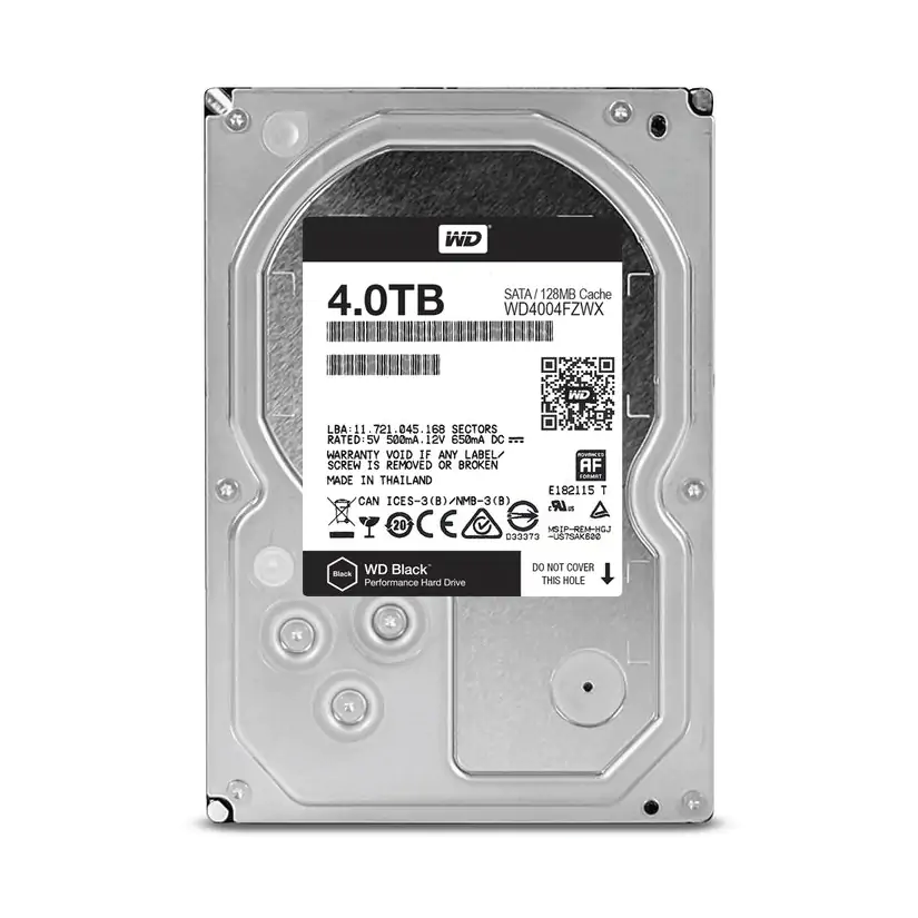 Western Digital 4TB Black 3.5in 128MB Hard Drive (WD4004FZWX